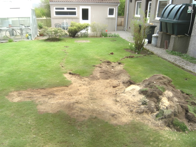 Now ready for re-turfing
