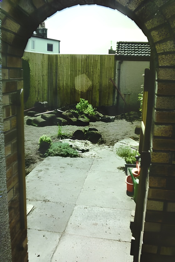 Garden ready to tidy