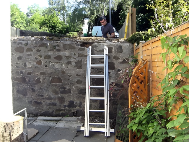 Wall - new gate position